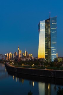 European Central Bank at sunrise