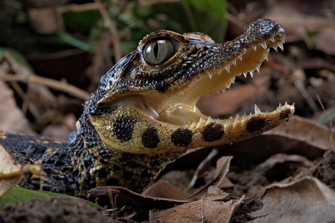 Dwarf crocodile (Osteaolaemus tetraspis)