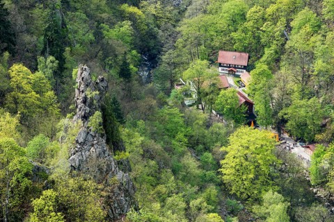 View from the Hexentanzplatz Thale into the Bodetal