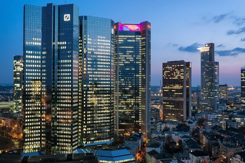 Frankfurt skyline and financial center