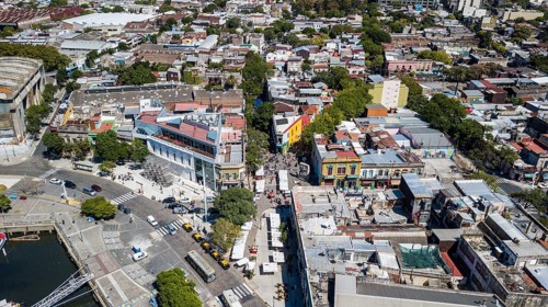 Pedestrian zone La Boca Caminito