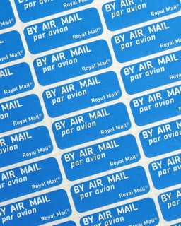 Royal Mail air mail stickers
