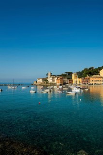 Townscape with harbour in Baia del Silenzio