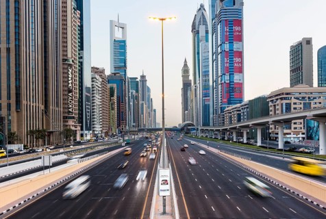 Traffic on the Sheikh Zayed Road