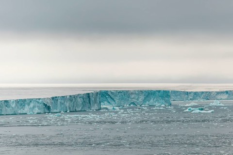 Coastline at the Austfonna glacier