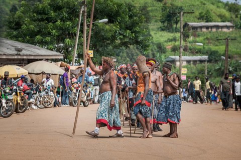 Procession of a secret male association