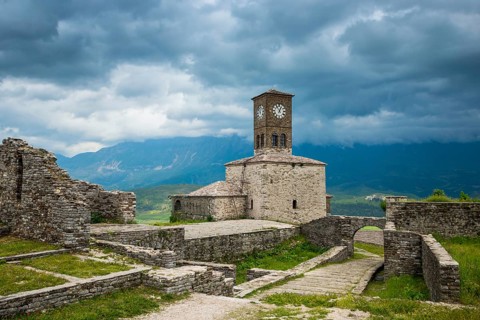 Bell tower in the castle complex