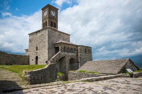 Bell tower in the castle complex