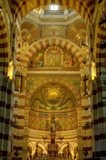 Alarm room with statue of the Virgin Mary, Marseille