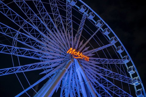 Ferris wheel at night