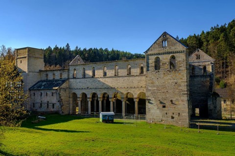 Ruins of the monastery church of Paulinzella