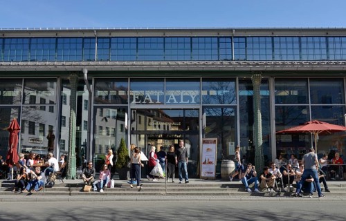 Restaurant Eataly in the Schrannenhalle