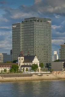 Lanxess Tower on the Rhine