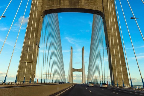 Ponte Vasco da Gama over the Tagus river
