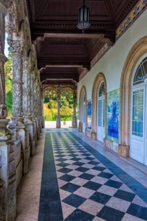 Carved marble columns
