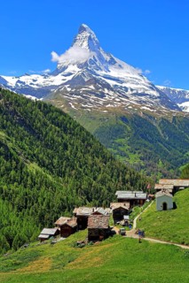 Hamlet Findeln with Matterhorn 4478m