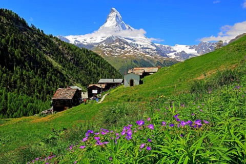 Hamlet Findeln with Matterhorn 4478m