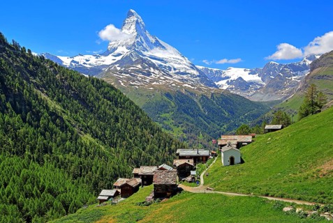 Hamlet Findeln with Matterhorn 4478m