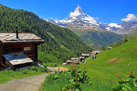 Hamlet Findeln with Matterhorn 4478m