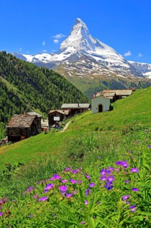 Hamlet Findeln with Matterhorn 4478m