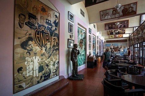 Murals in a bar