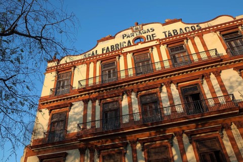 Frontage of a former tobacco factory