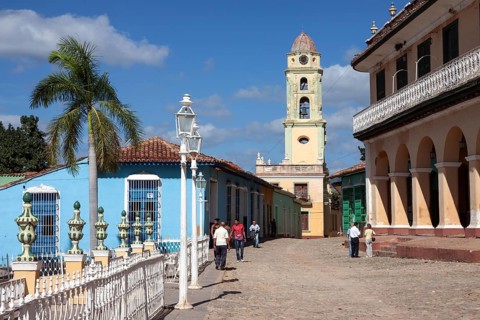 Street and colorful houses