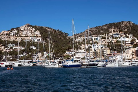 Yachts in the marina