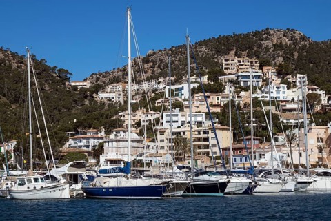 Yachts in the marina
