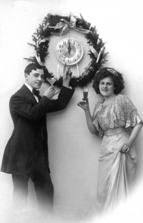 Couple celebrates New Year's Eve