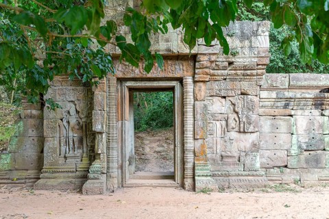 Remains of the wall of the Baphuon temple