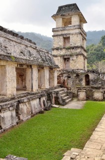 Patio de los Guerreros with tower