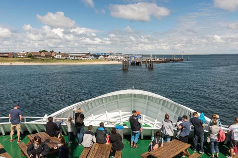Sylt ferry landing at the port of List