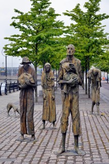 Famine Memorial commemorating Ireland's Great Famine