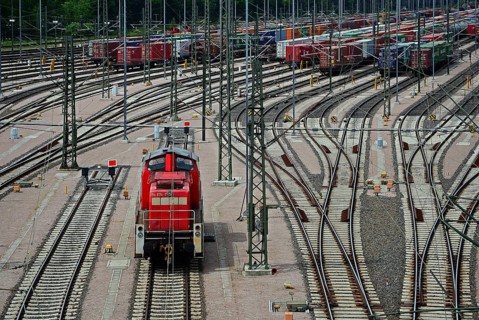Red locomotive