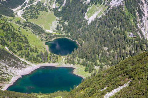 Soiernkessel with lakes and Soiernhaus