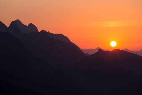 Sunset at Zugspitze