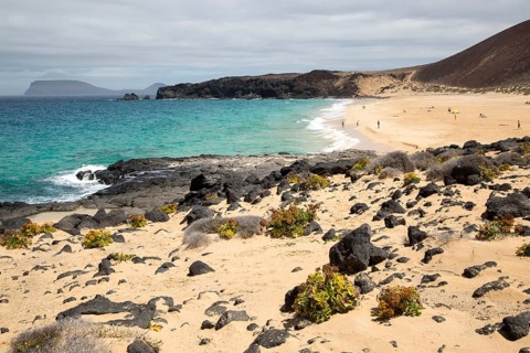 Sandy beach Playa de las Conchas