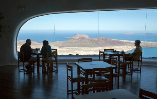Cafe inside Mirador del Rio