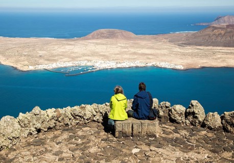 Tourists at Mirador del Rio