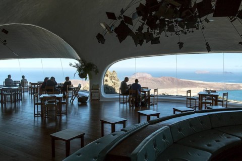 Cafe inside Mirador del Rio