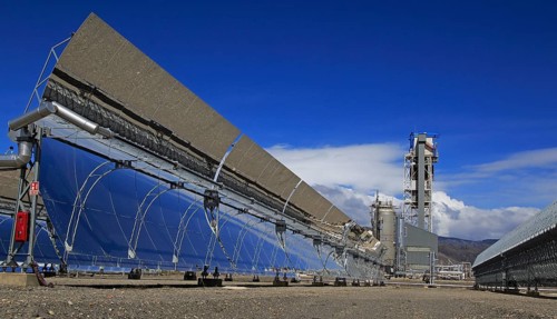 Concave reflector panels