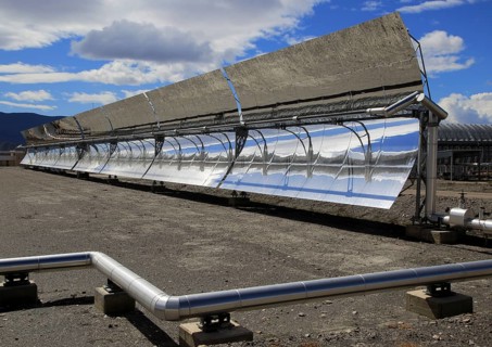 Concave reflector panels