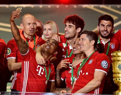 Soccer players of Bayern Munich