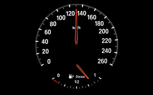 Speedometer with fuel gauge for diesel