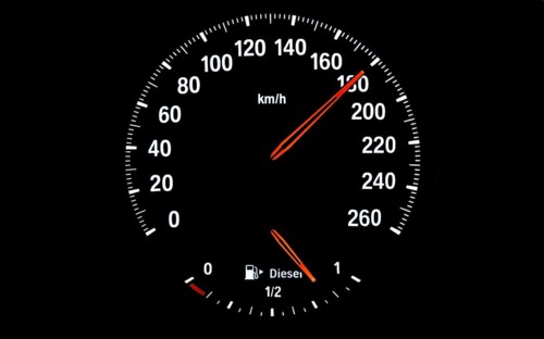 Speedometer with fuel gauge for diesel