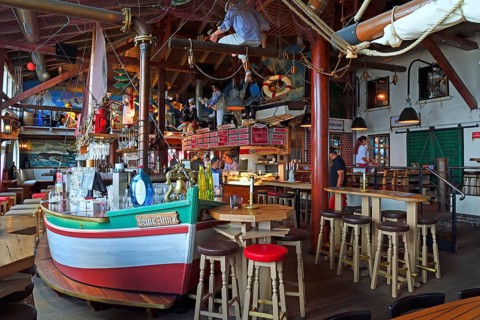 Interior of seafood restaurant Gosch