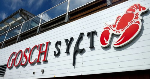 Lettering of the fish restaurant Gosch