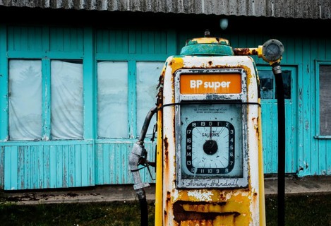 Old petrol pump