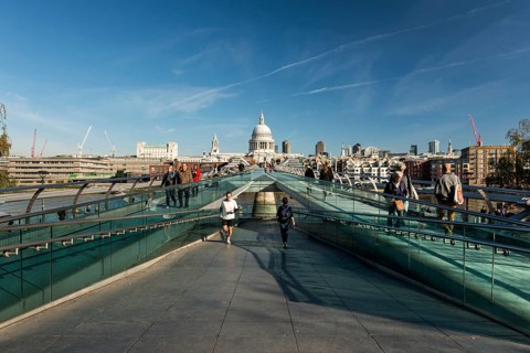 Millennium Bridge and St Paul's Cathedral